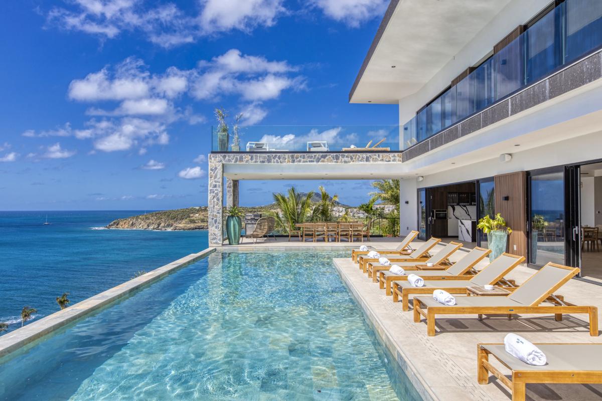 3_A louer villa 12 personnes Indigo Bay Saint Martin - Vue mer